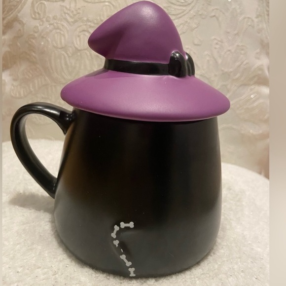 🐈‍⬛ Glow in the dark black cat witch mug Charmed aroma empty - Picture 6 of 8